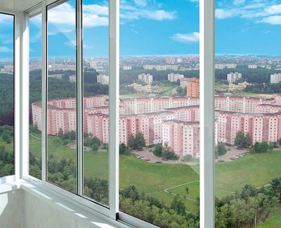 Холодное алюминиевое остекление балконов Наро-Фоминск