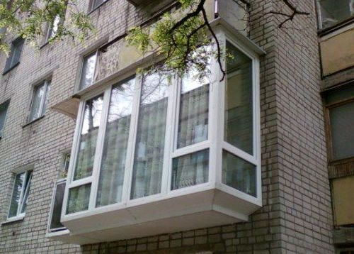 Полное остекление балкона от пола до потолка Наро-Фоминск