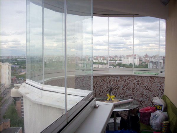 Остекление балконов: эркерных, круглых, закругленных Наро-Фоминск