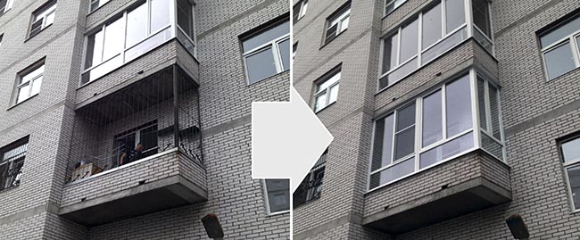 Остекление открытого балкона в Наро-Фоминск Наро-Фоминск